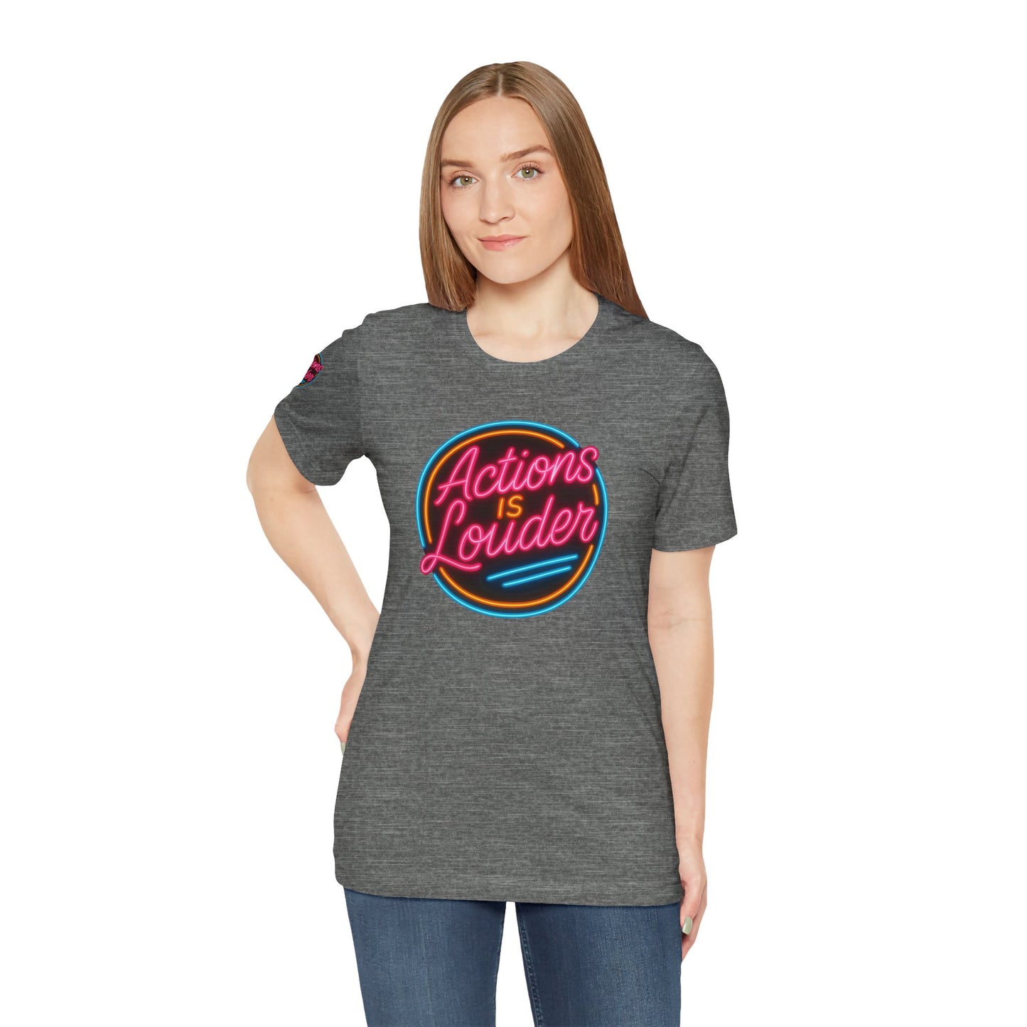 “Actions Is Louder” Logo Tee