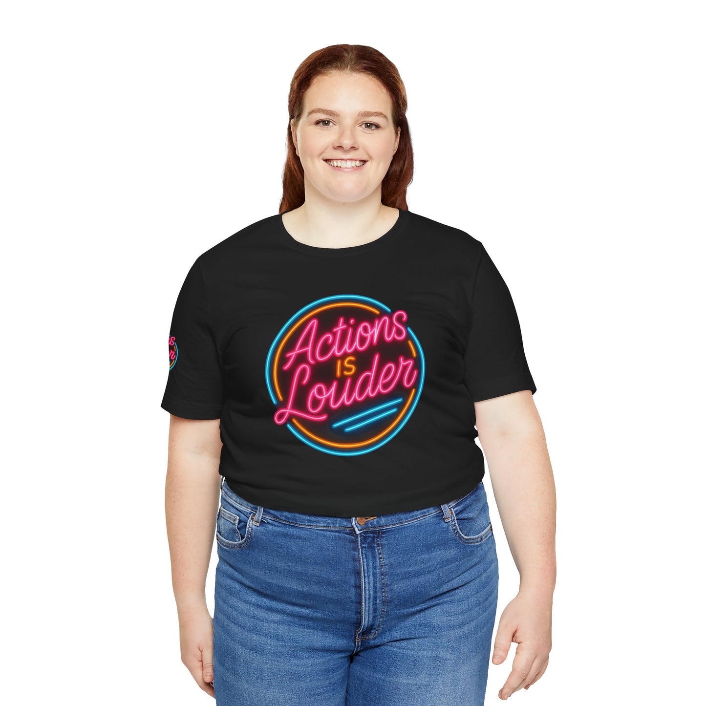 “Actions Is Louder” Logo Tee