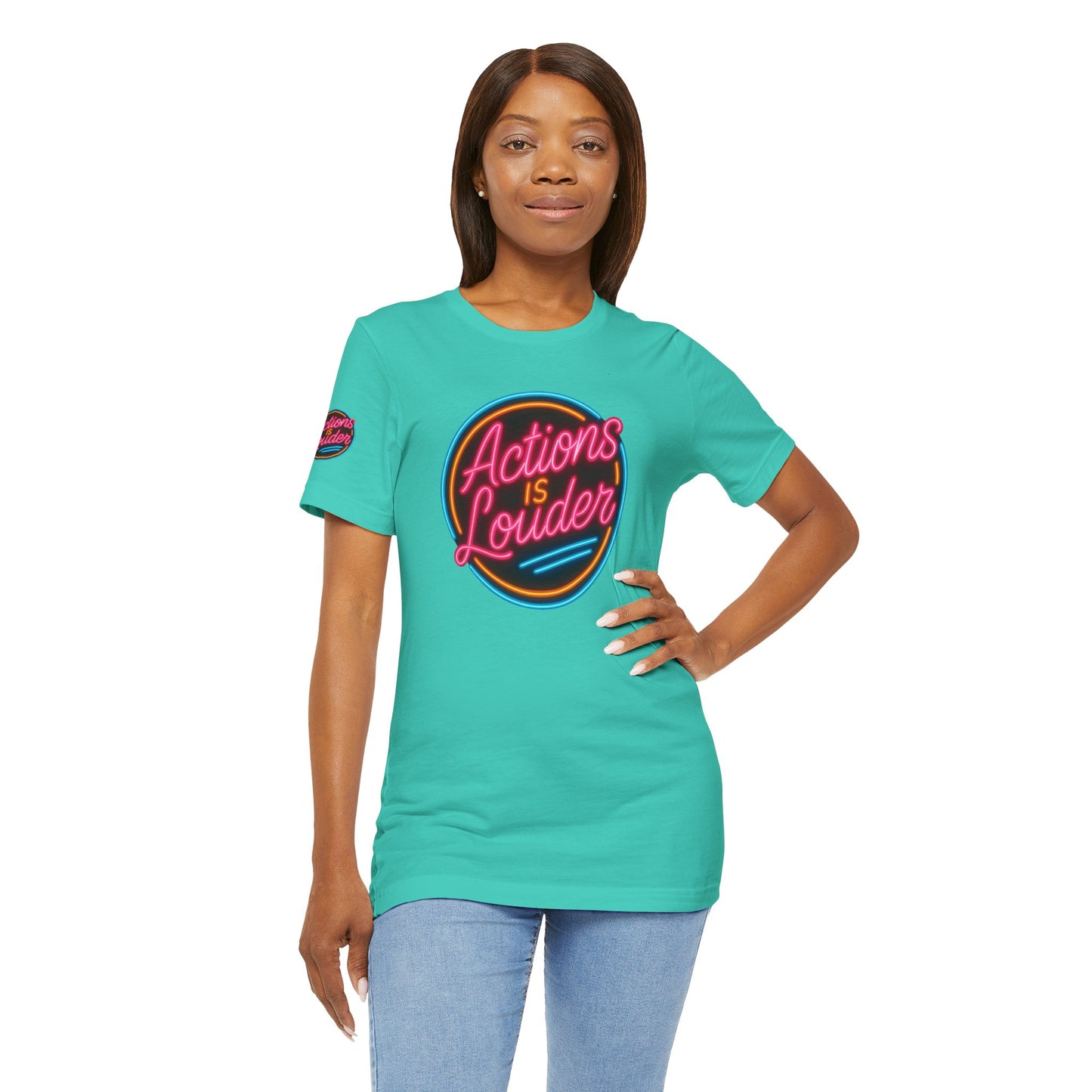 “Actions Is Louder” Logo Tee