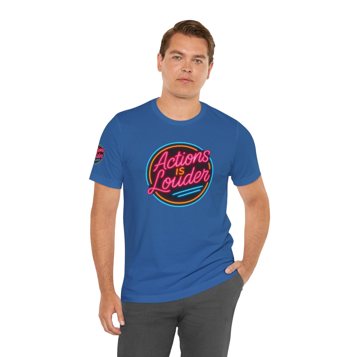 “Actions Is Louder” Logo Tee