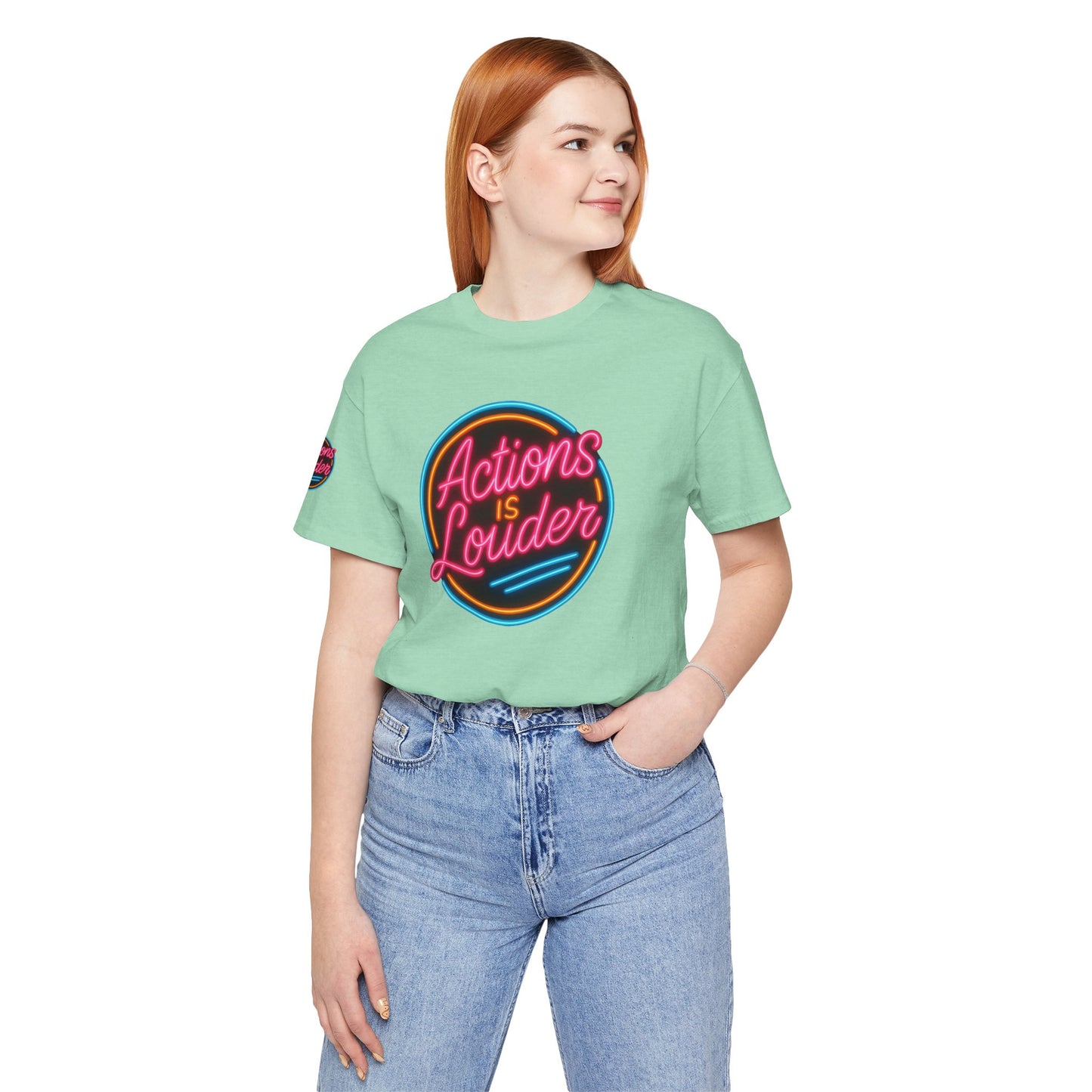 “Actions Is Louder” Logo Tee