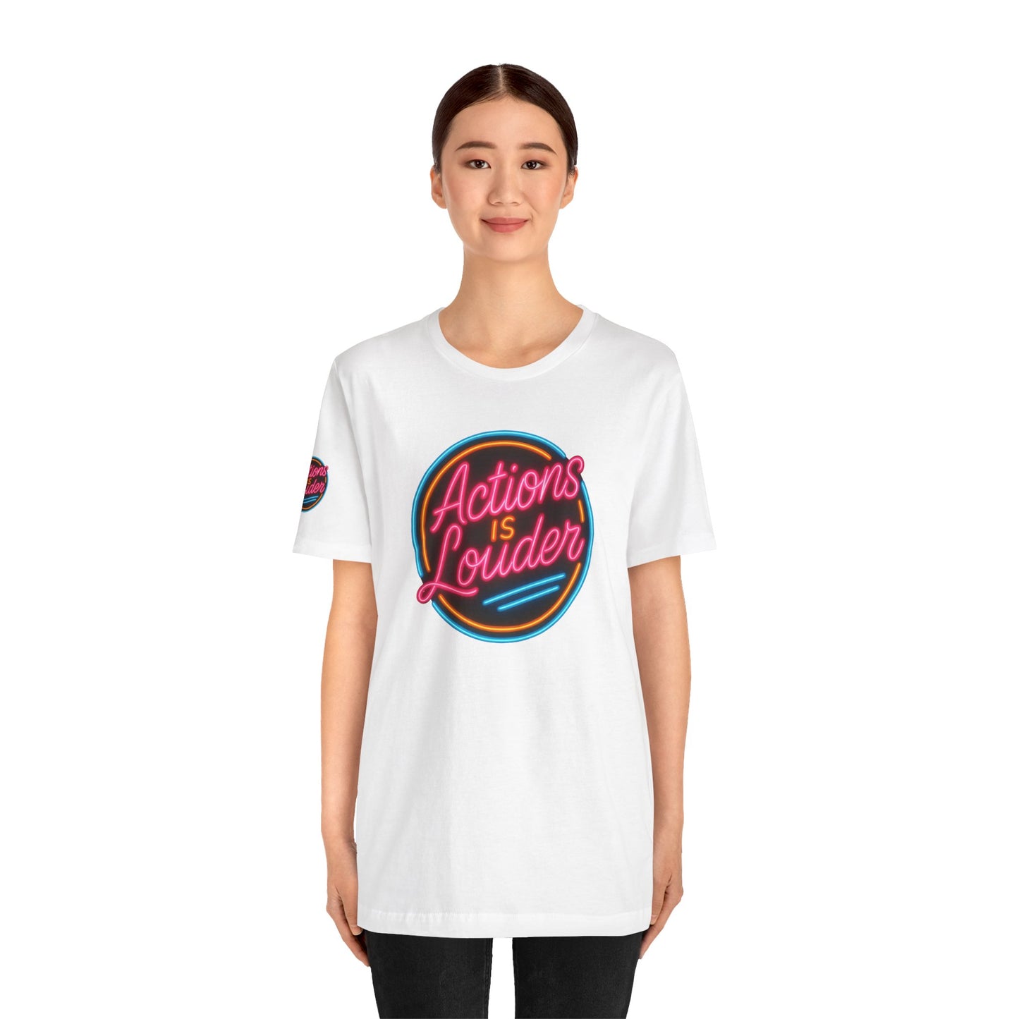 “Actions Is Louder” Logo Tee