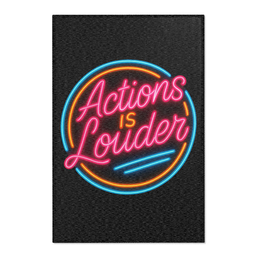 “Actions Is Louder” Area Rug – Step Different Edition